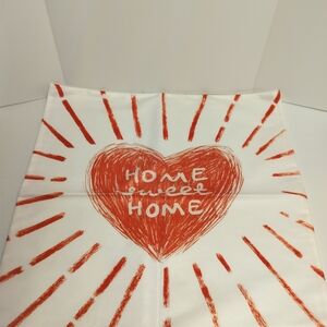 Red and White Home Sweet Home Tapestry